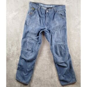 BiLT IRON WORKERS Kevlar Lined Motorcycle Jeans Mens 38x32 Protective Denim EUC